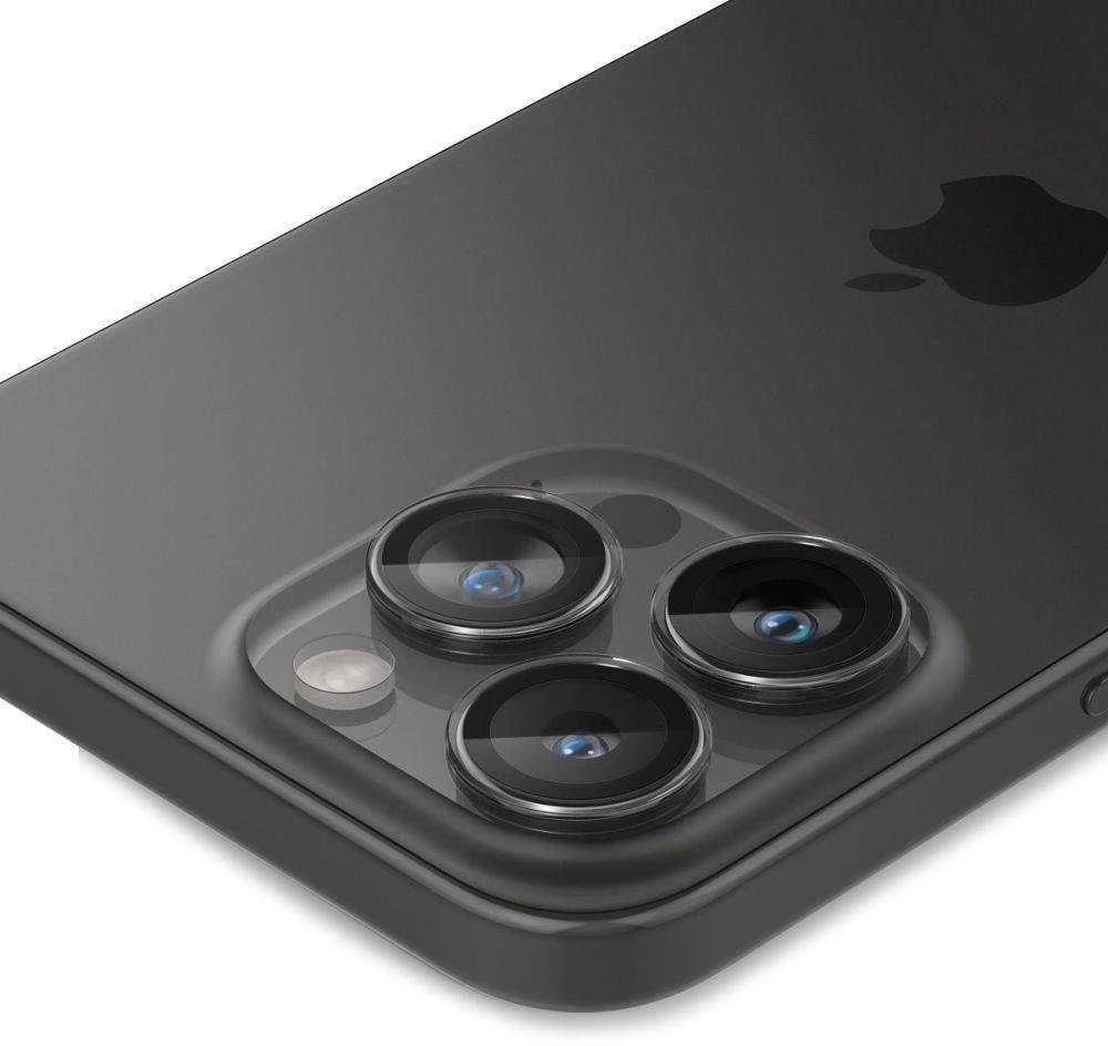Spigen KAMEROS OPTIK.TR "EZ FIT" KAMEROS KAMEROS APSAUGOS 2 PAKUOTĖS IPHONE 14 PRO / PRO MAX / 15 PRO / PRO MAX CRYSTAL CLEAR