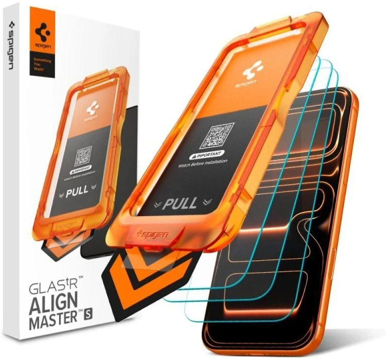 Apsauginis stiklas Spigen ALM GLAS.TR SLIM 3-pack Apple iPhone 17 Pro skaidrus