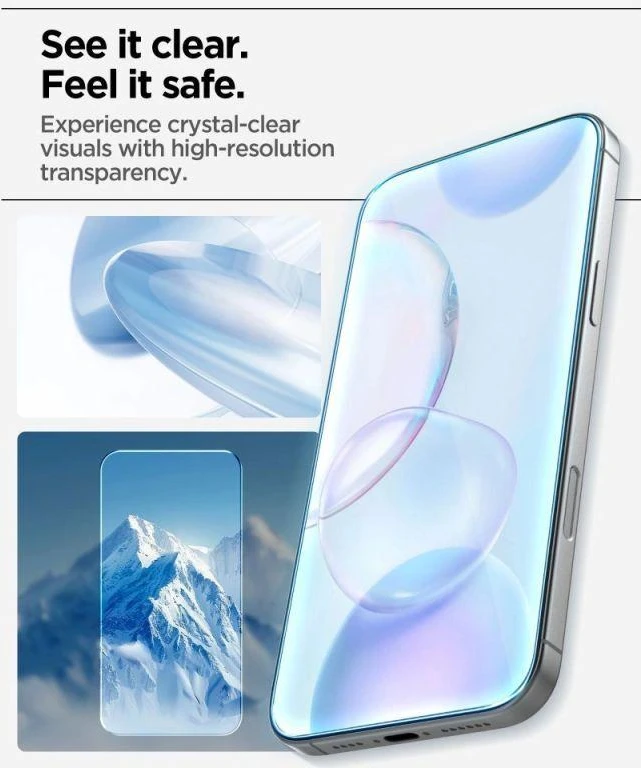 Apsauginis stiklas Spigen ALM GLAS.TR SLIM 3-pack Apple iPhone 17 Pro skaidrus