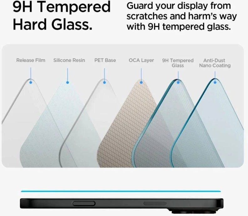 Spigen Glas.tR EZ Fit grūdintas stiklas skirtas iPhone 15 / 16 - 2 vnt.