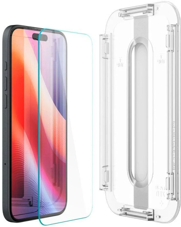 Spigen Glas.tR EZ Fit grūdintas stiklas skirtas iPhone 15 / 16 - 2 vnt.