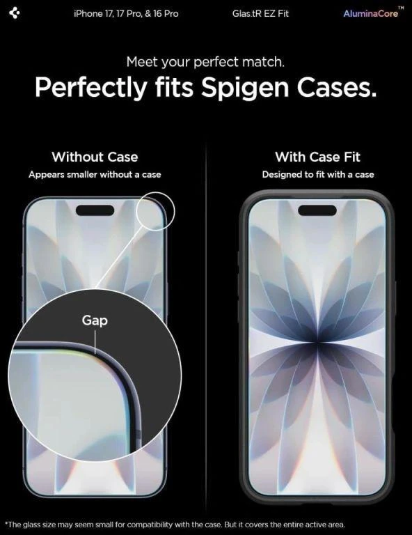 Spigen Glas.tR EZ Fit Apple iPhone 16 Pro / 17 / 17 Pro – 2 vnt.