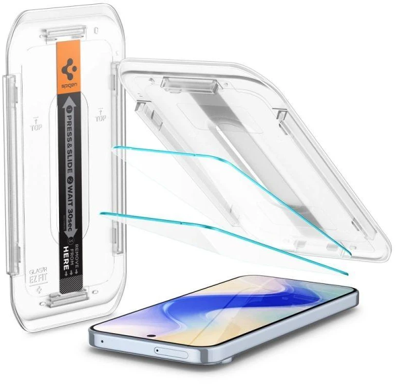 Spigen Glas.tR EZ Fit grūdintas stiklas su aplikatoriumi, skirtas Google Pixel 9 Pro XL (2 vnt.)