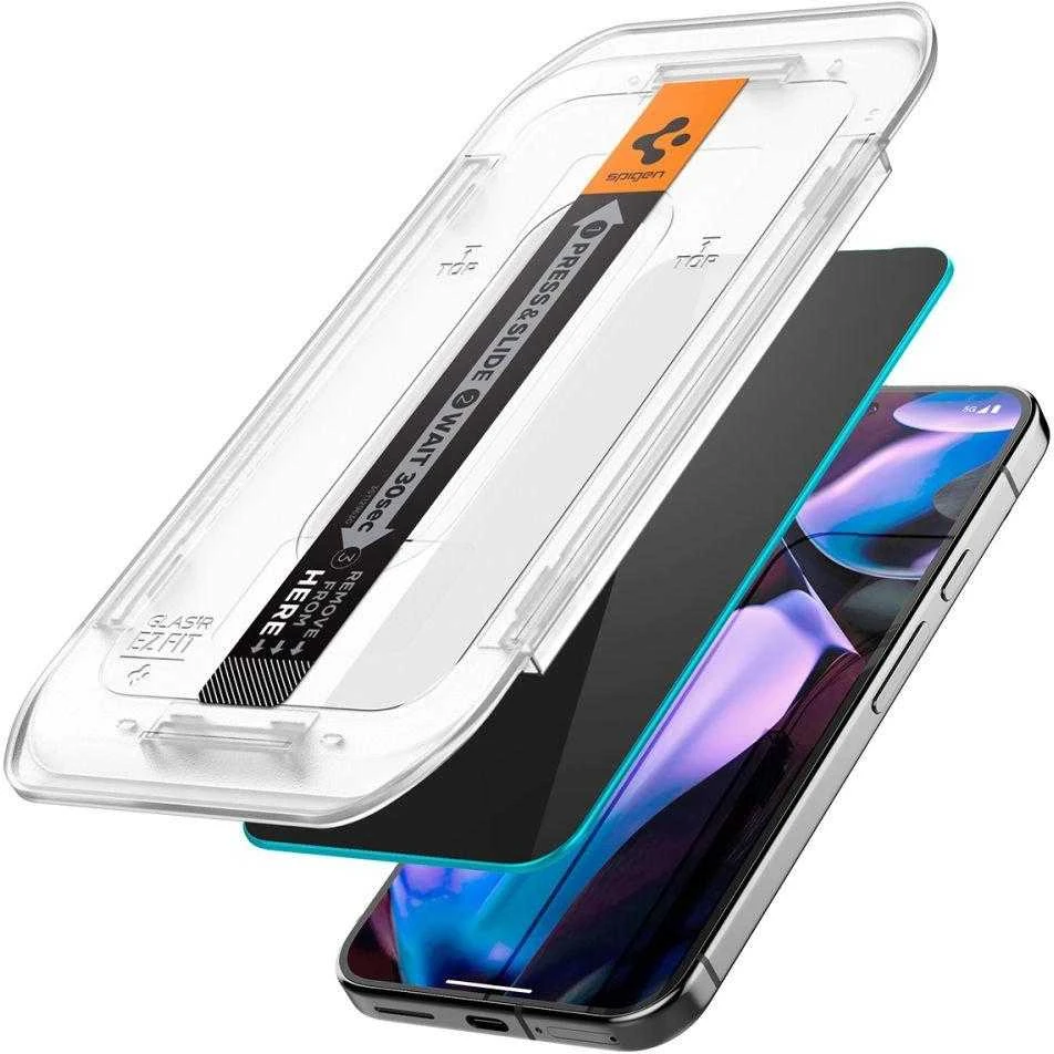Dėklas Spigen Glas.TR "Ez Fit" Privacy HD 2 paketų privatumo stiklas, skirtas Google Pixel 9 / 9 Pro