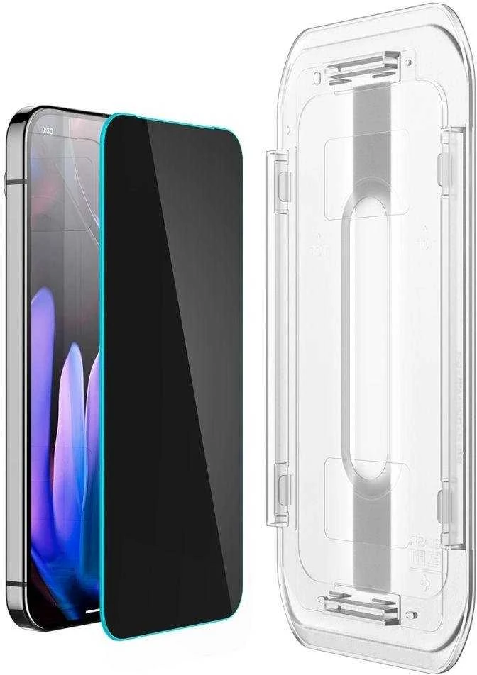 Dėklas Spigen Glas.TR "Ez Fit" Privacy HD 2 paketų privatumo stiklas, skirtas Google Pixel 9 / 9 Pro