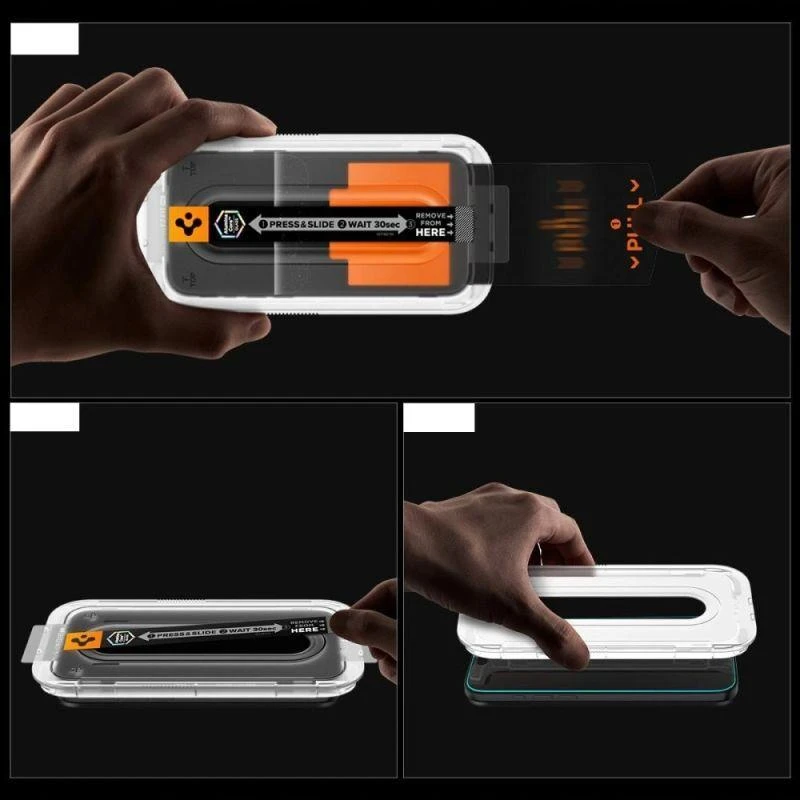 Apsauginis stiklas Spigen Glass tR EZ Fit Pro HD (Privacy) 1 Pack, transparency - iPhone 17/16 Pro Max