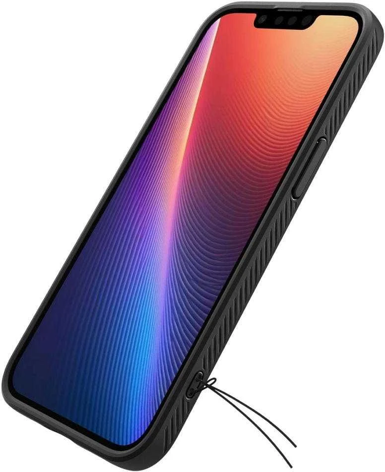 „Spigen Liquid Air“ dėklas, skirtas iPhone 16e / 17e – matinis juodas