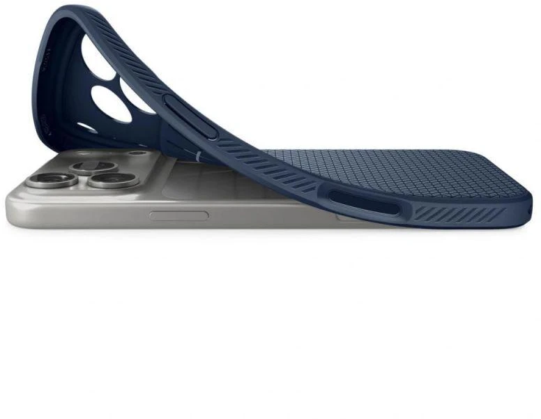 „Spigen Liquid Air“ dėklas, skirtas „iPhone 17 Pro“ - Mėlyna