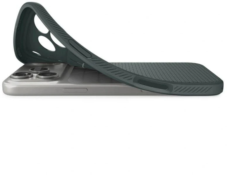 Dėklas Spigen Liquid Air, abyss žalias - iPhone 17 Pro Max