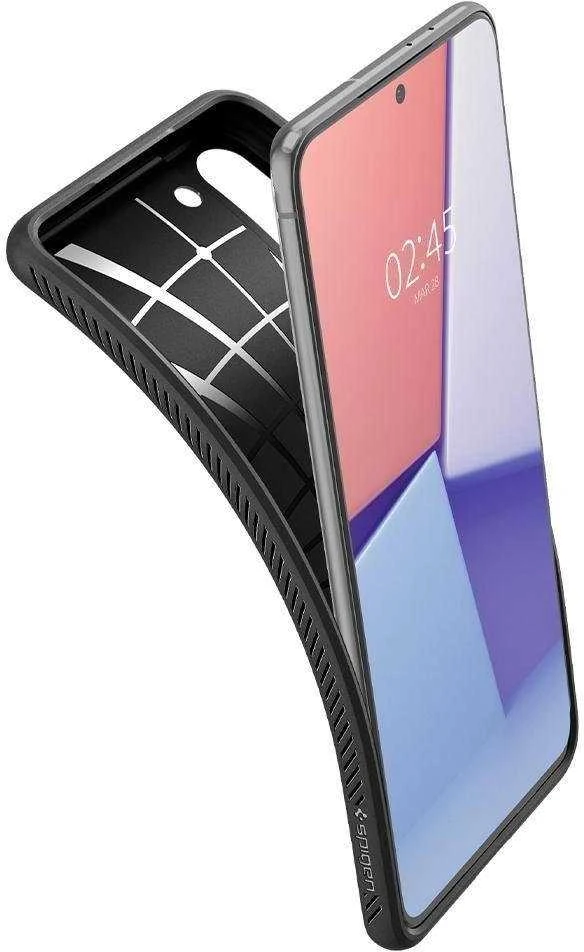 Dėklas SPIGEN LIQUID AIR GALAXY S21 MATTE Juodas