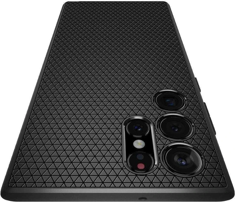 Spigen Liquid Air dėklas skirtas Samsung Galaxy S22 Ultra, spalva - Matte Black