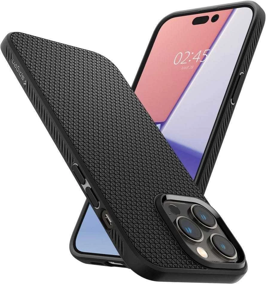 Dėklas SPIGEN LIQUID AIR IPHONE 14 PRO MATTE Juodas