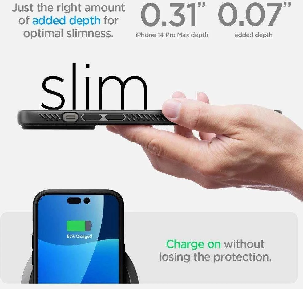 Dėklas SPIGEN LIQUID AIR IPHONE 14 PRO MAX MATTE Juodas