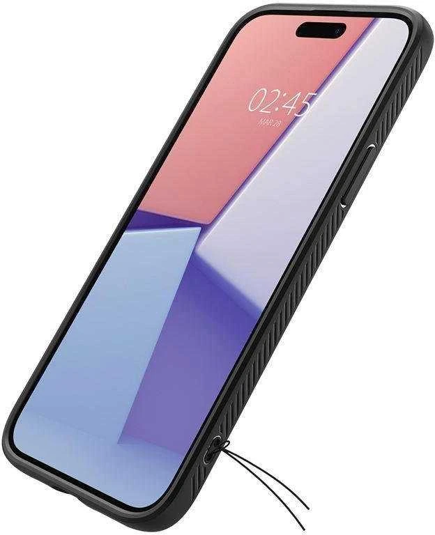Dėklas SPIGEN LIQUID AIR IPHONE 15+ Juodas