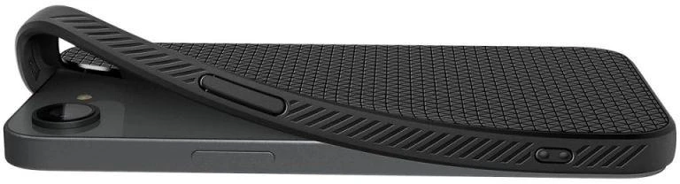 Spigen Liquid Air Mag MagSafe dėklas, skirtas iPhone 16e / 17e – matinė juoda