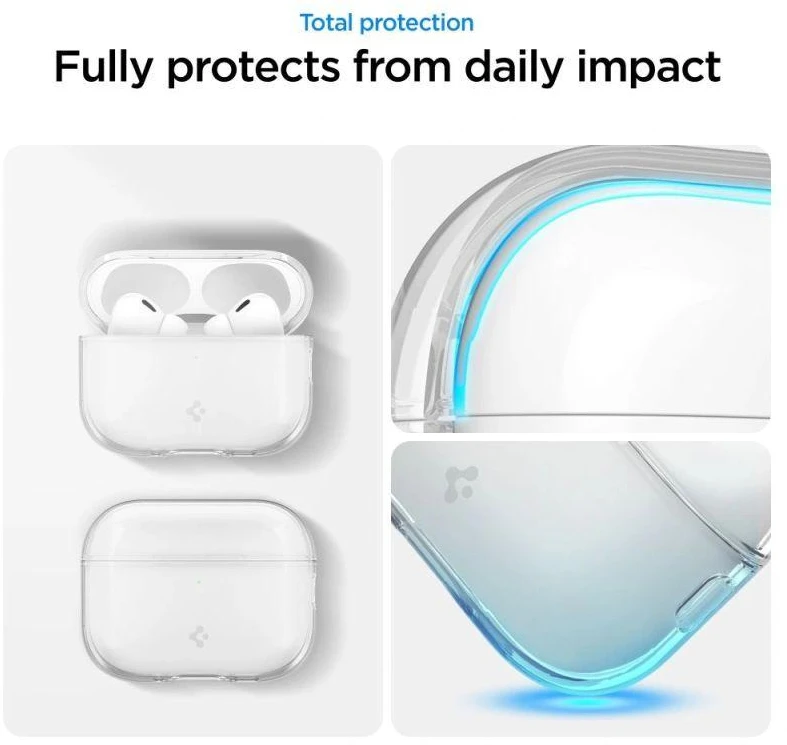 Spigen Liquid Crystal dėklas, skirtas AirPods Pro 3 - Skaidrus