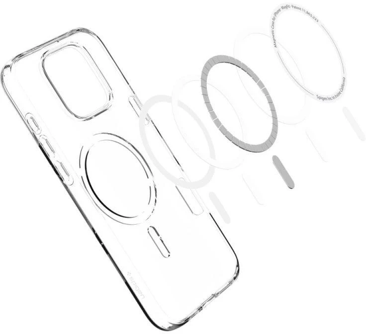 SPIGEN LIQUID CRYSTAL MAG MAGSAFE iPhone 16 Pro telefono dėklas skaidrus