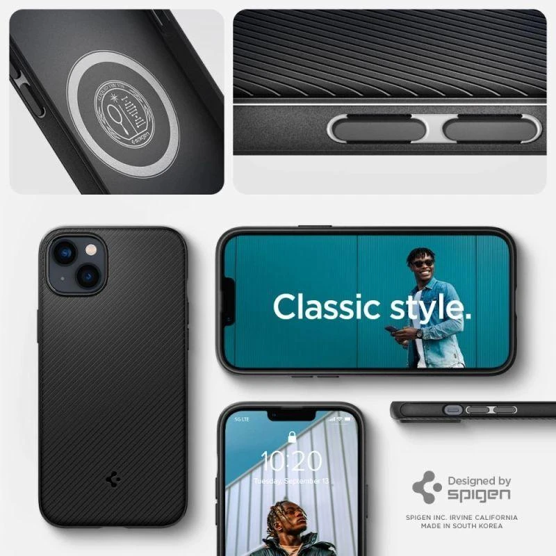 Spigen Mag Armor Apple iPhone 14 Plus dėklas telefonui juodos spalvos