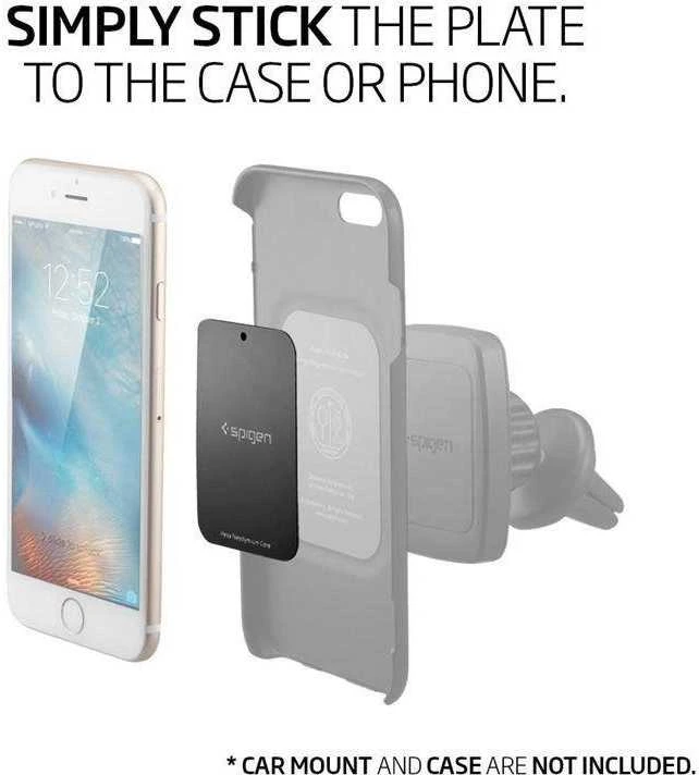 Spigen PLATES MP-4P METALPLATE magnetinis telefono laikiklis