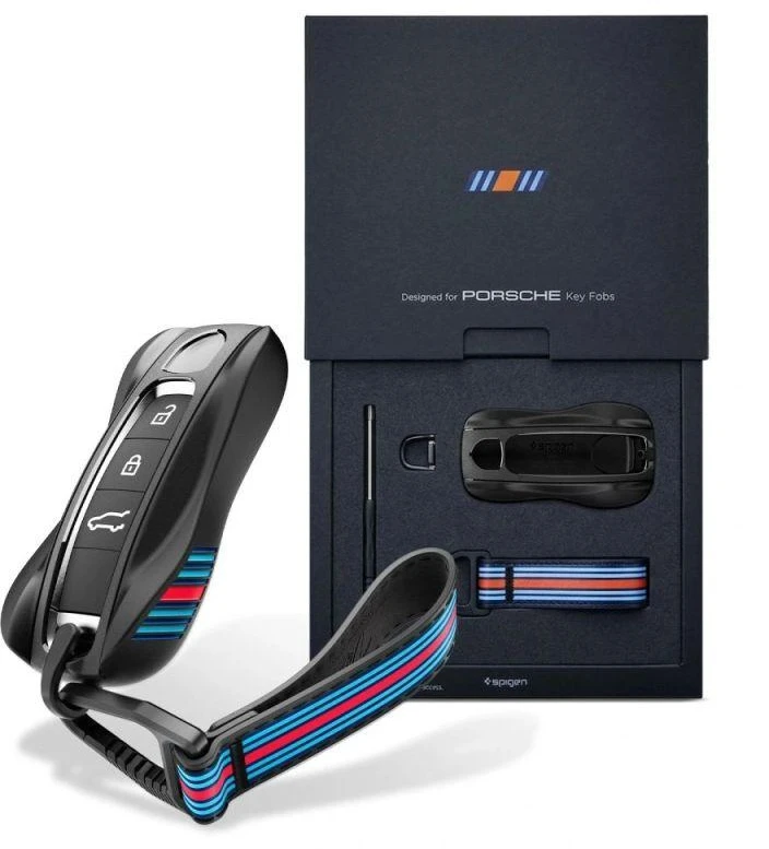 Dėklas Spigen PK100 Porsche Key Fob Case juodos spalvos