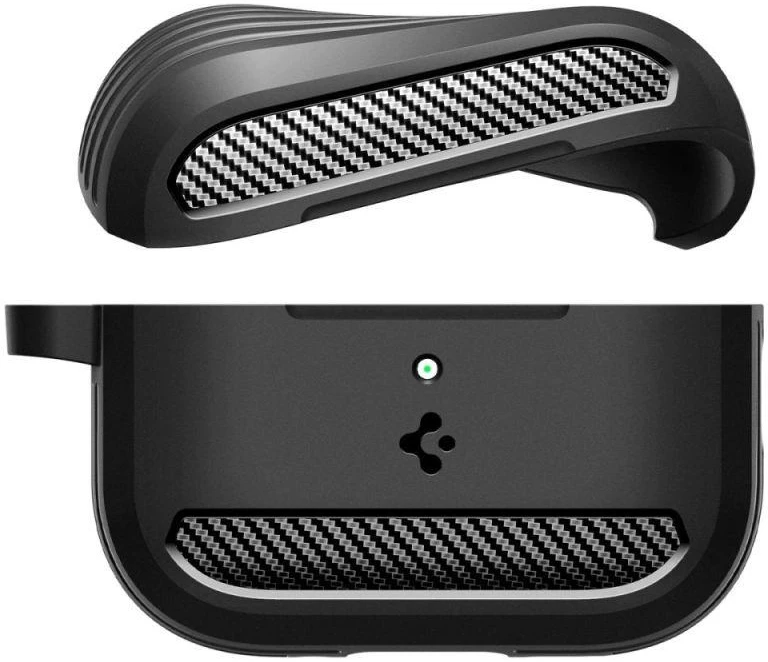 Spigen Rugged Armor dėklas, skirtas AirPods 3 - Matinė juoda