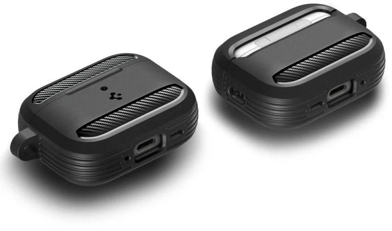 Spigen Rugged Armor dėklas, skirtas AirPods 3 - Matinė juoda