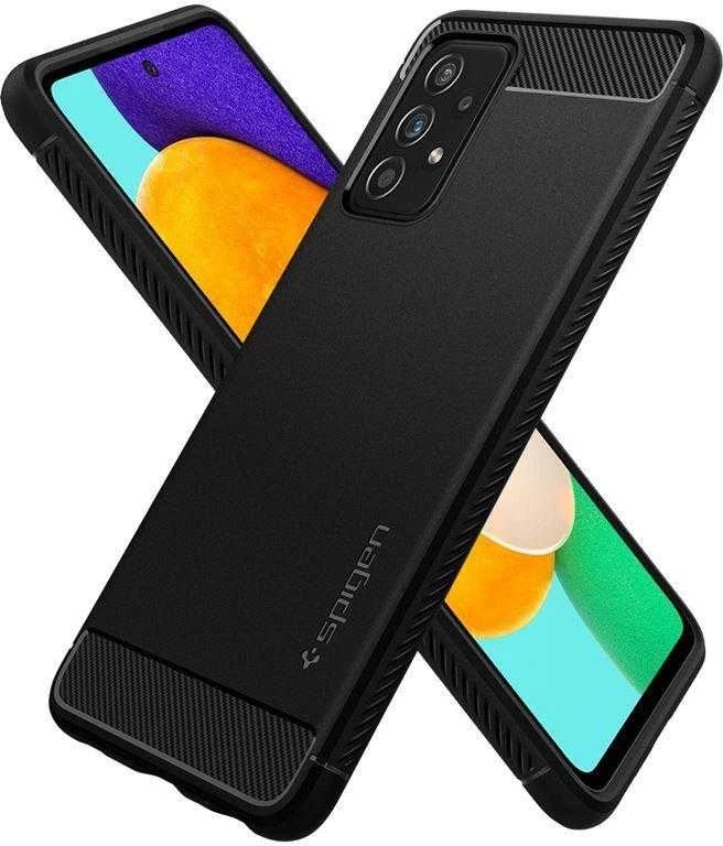 Spigen Rugged Armor Samsung Galaxy A52 / A52S dėklas telefonui matinės juodos spalvos