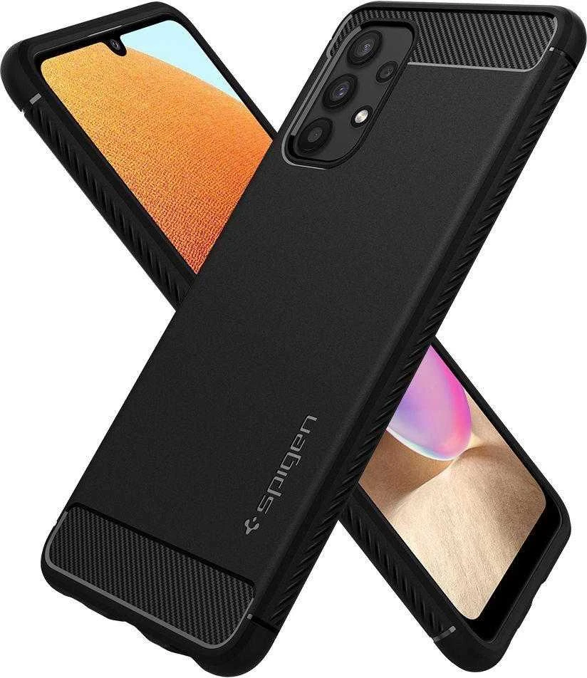 Spigen Rugged Armor Samsung Galaxy A52 / A52S dėklas telefonui matinės juodos spalvos
