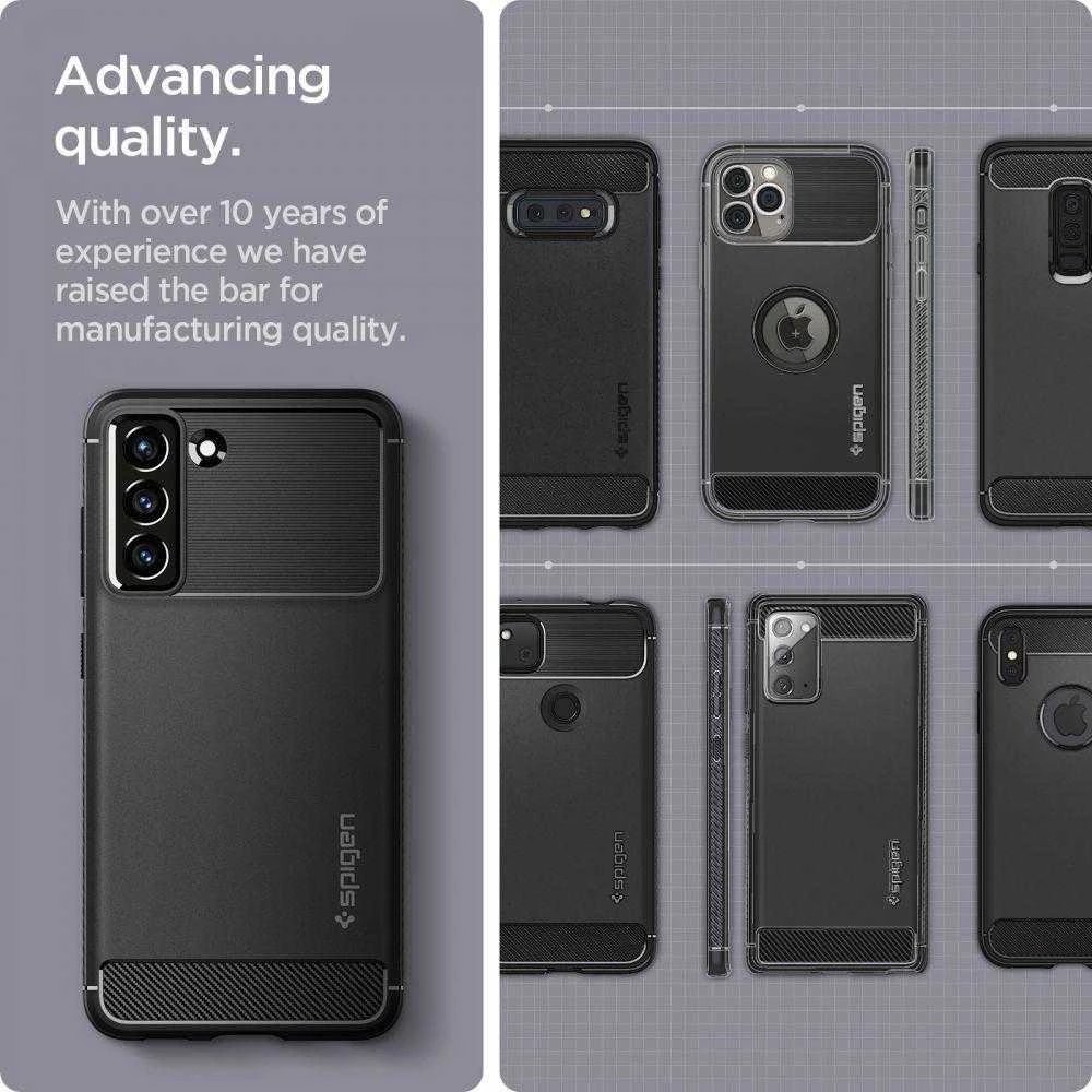 Dėklas SPIGEN ARMOR SAMSUNG S21 FE Juodas