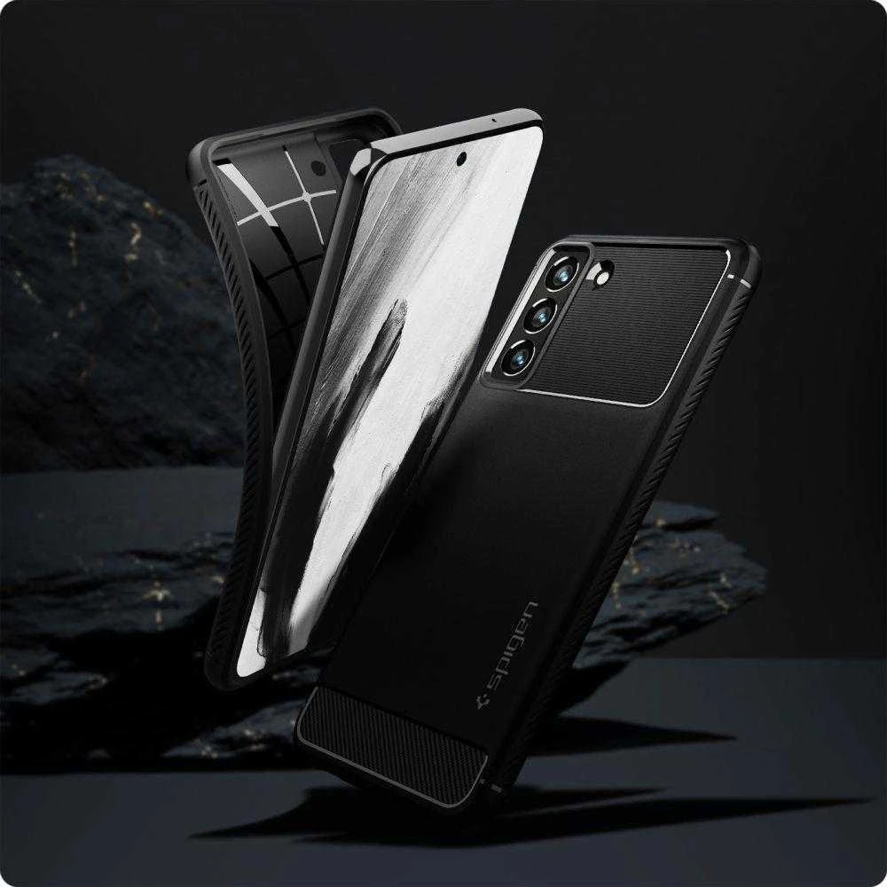 Dėklas SPIGEN ARMOR SAMSUNG S21 FE Juodas
