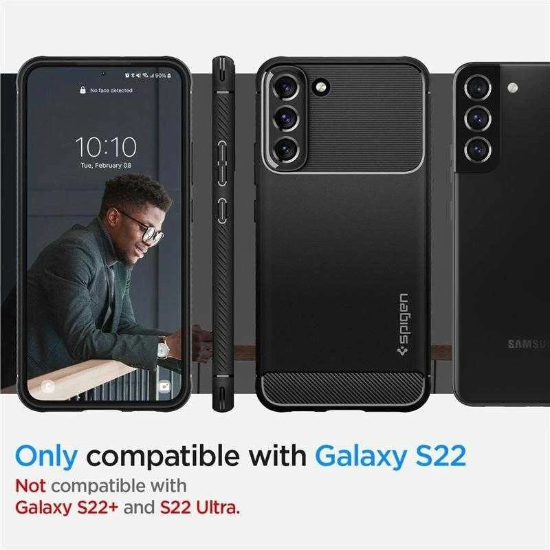 Dėklas SPIGEN ARMOR SAMSUNG S22 Juodas