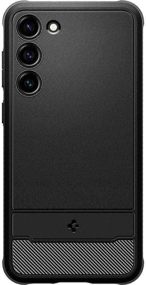 Spigen Rugged Armor Samsung Galaxy S23 dėklas telefonui matinės juodos spalvos