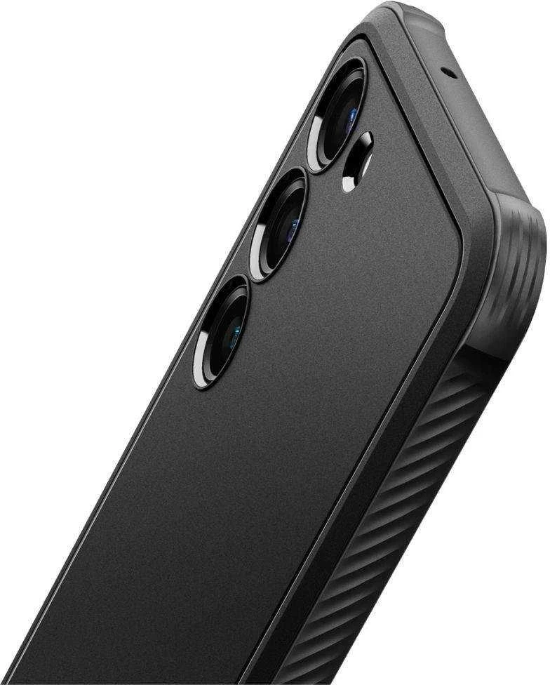 Spigen Rugged Armor Samsung Galaxy S23 dėklas telefonui matinės juodos spalvos