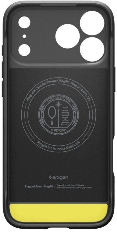 „Spigen Rugged Armor Mag MagSafe“ dėklas, skirtas iPhone 17 Pro Max – matinis juodas