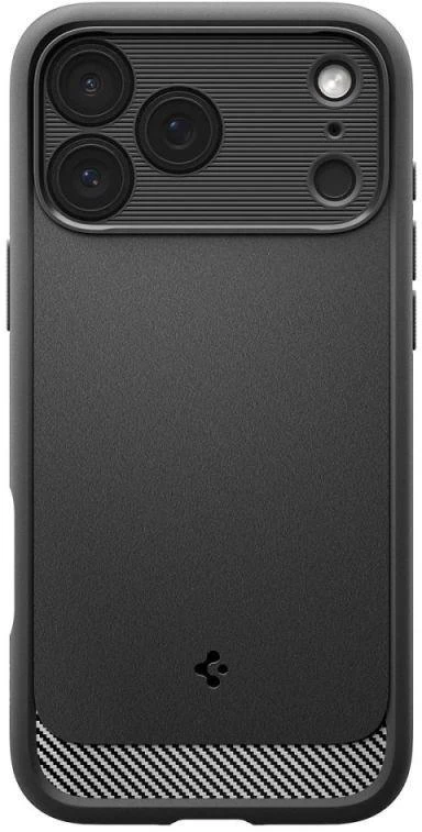 „Spigen Rugged Armor Mag MagSafe“ dėklas, skirtas iPhone 17 Pro Max – matinis juodas