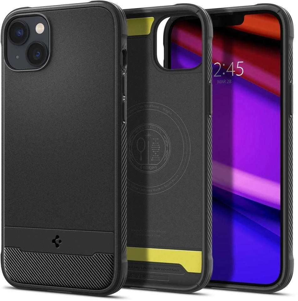 Spigen Rugged Armor Mag MagSafe Apple iPhone 14 – dėklas telefonui juodos spalvos