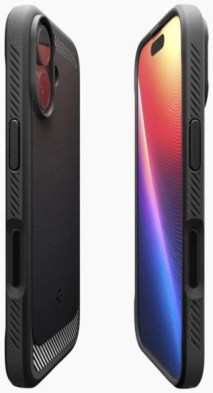 Spigen Rugged Armor MagSafe dėklas iPhone 17 - Matinė juoda