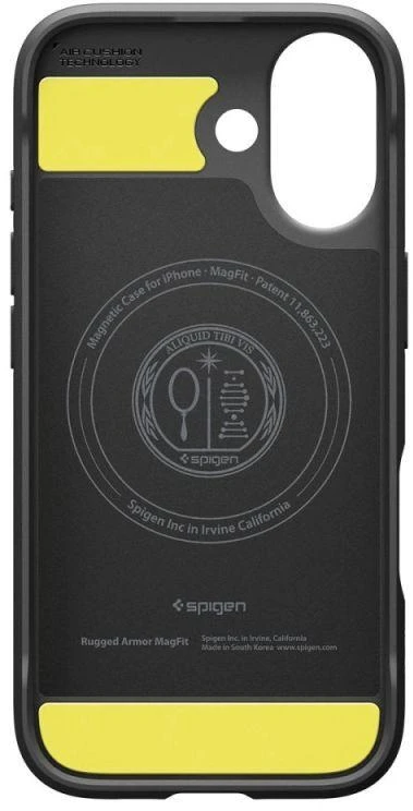 Spigen Rugged Armor MagSafe dėklas iPhone 17 - Matinė juoda