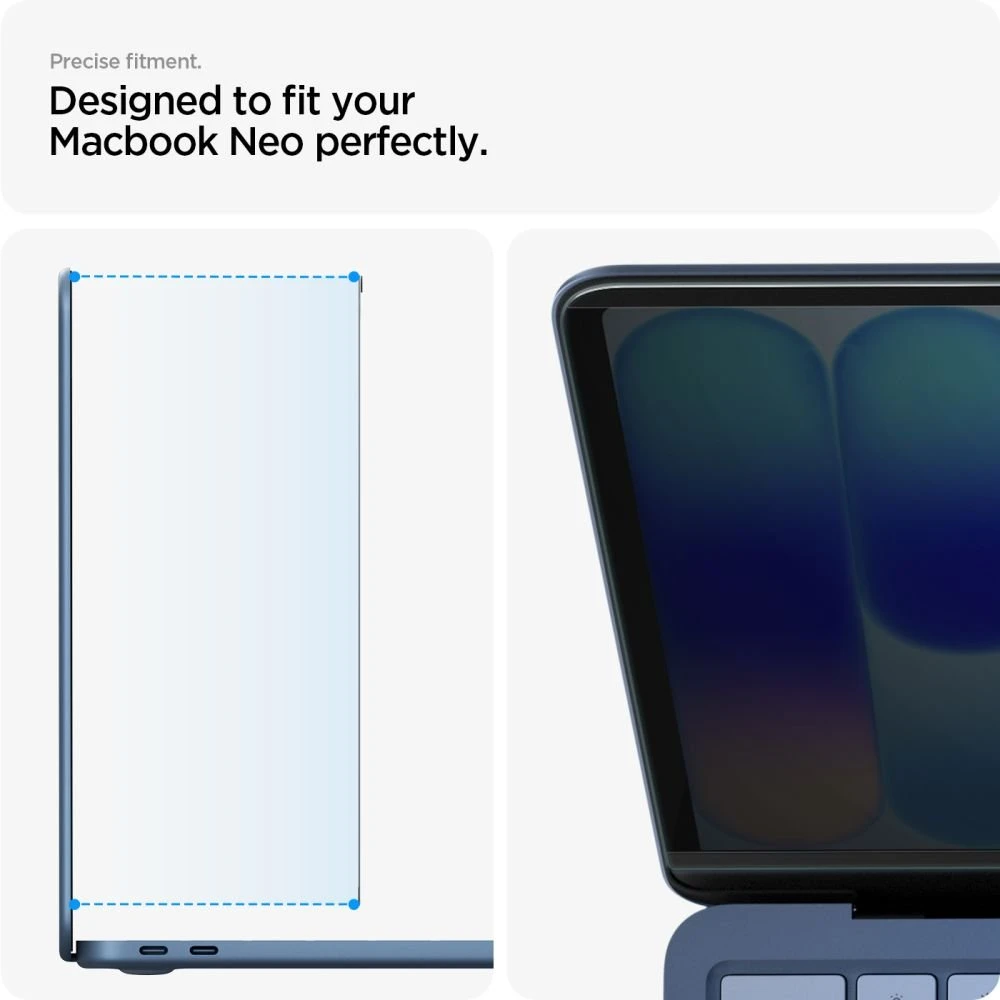 PRIVATUMO FILTRAS Spigen SAFE VIEW MACBOOK NEO 13 2026 PRIVACY
