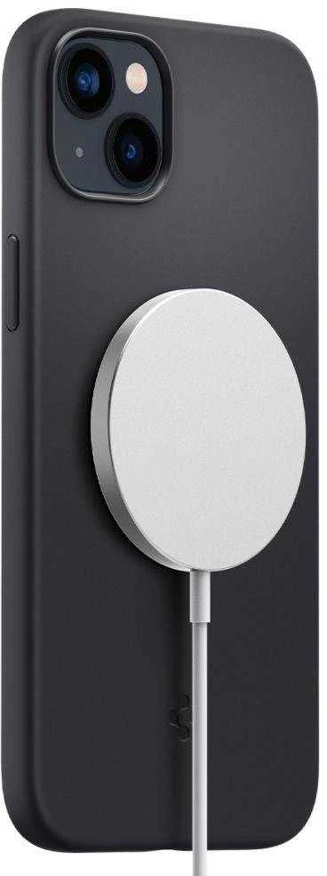 Spigen dėklas Silicone Fit Mag Magsafe iPhone 14 Plus 6,7 juodas