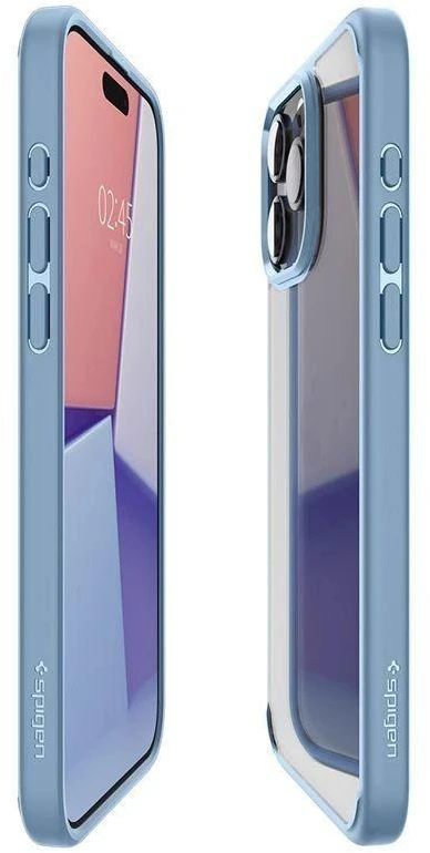 Spigen Crystal Hybrid, sierra dėklas telefonui mėlynos spalvos – Apple iPhone 15 Pro Max