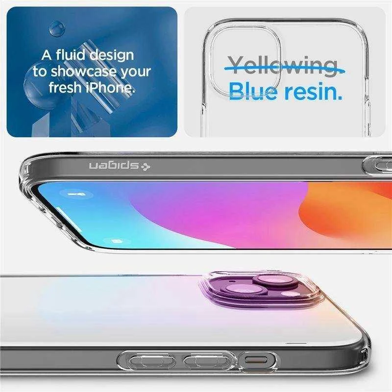 Dėklas SPIGEN LIQUID CRYSTAL IPHONE 15 CLEAR