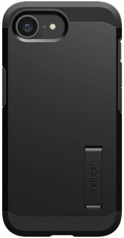 Spigen Tough Armor dėklas su MagSafe, stoveliu iPhone 16e / 17e - Juodas