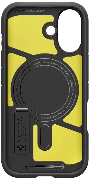 Spigen Tough Armor „T“ MagSafe dėklas skirtas iPhone 17 – juodos spalvos