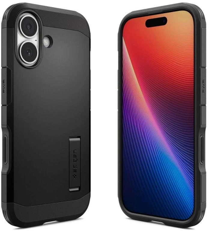 Spigen Tough Armor „T“ MagSafe dėklas skirtas iPhone 17 – juodos spalvos