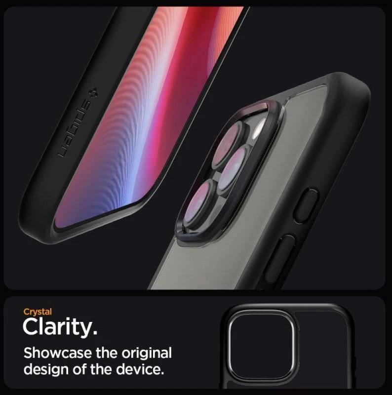 Spigen Ultra Hybrid Apple iPhone 16 Pro Max – dėklas telefonui juodos matinės spalvos