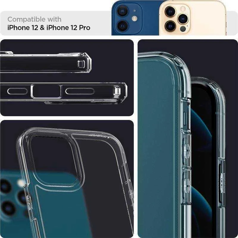 Spigen Ultra Hybrid dėklas skirtas Apple iPhone 12 Pro, spalva - Crystal Clear