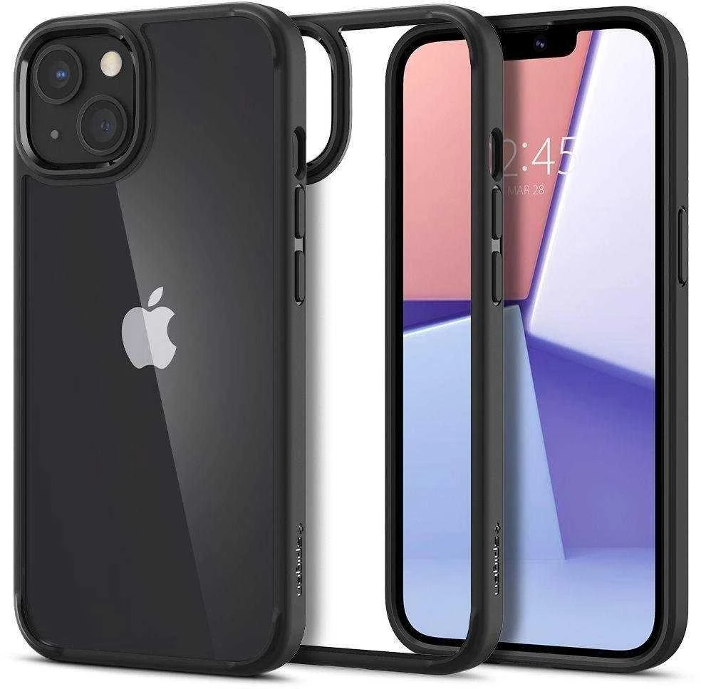 „Spigen Ultra Hybrid iPhone 13“ dėklas - Matinės juodos spalvos