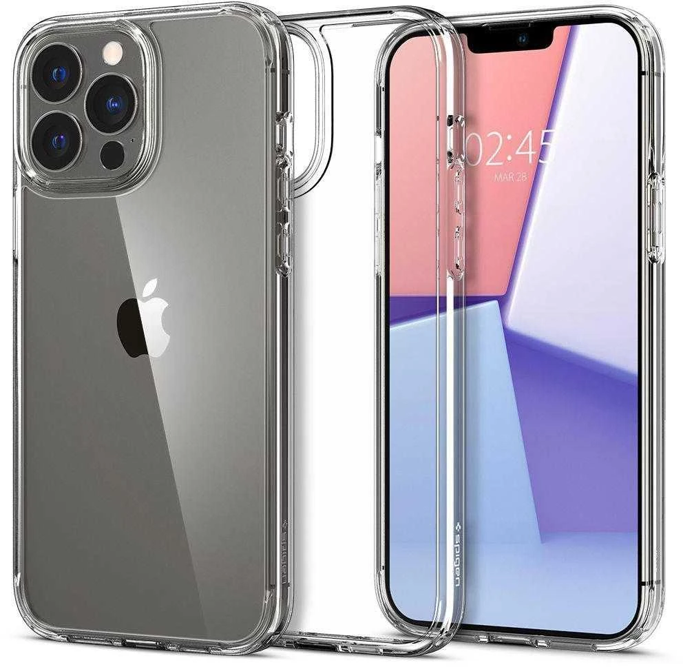 Spigen Ultra Hybrid dėklas skirtas Apple iPhone 13 Pro Max, spalva - Crystal Clear