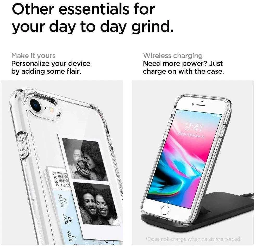 Spigen Ultra Hybrid dėklas skirtas Apple iPhone 7 / 8 / SE (2022/2020), spalva - Crystal Clear